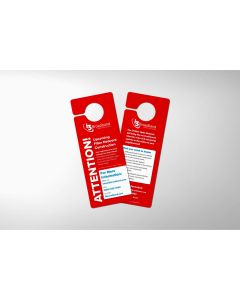  Construction Door Hanger  (Red)    For use in St. Louis, Northern IL, Galesburg