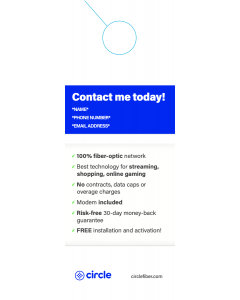 Door to Door - Door Hangers Circle Fiber