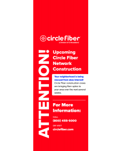 Circle Fiber - Construction Door Hanger  