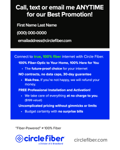 Leave Behind Sticky Notes Circle Fiber